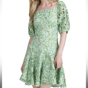 Shoshanna Layne Puff Sleeve Mini Dress